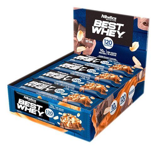 Whey Bar Creamy 12un X 38g Amendoim C/ Caramelo