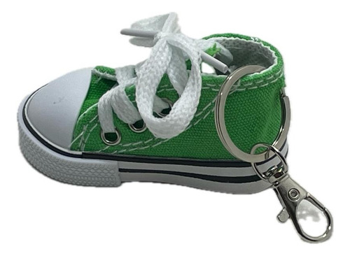 Chaveiro Allstar Sapatinho Verde Green Com Gancho Keychain