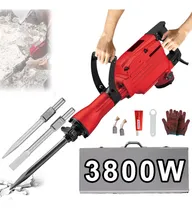 Comprar Demoledor Rompedor De Concreto 3800w Kepoureomq Rompedora de concreto con maletín portátil incluye cincel plano y punta de diamante para obras de construcción y renovaciones domésticas.