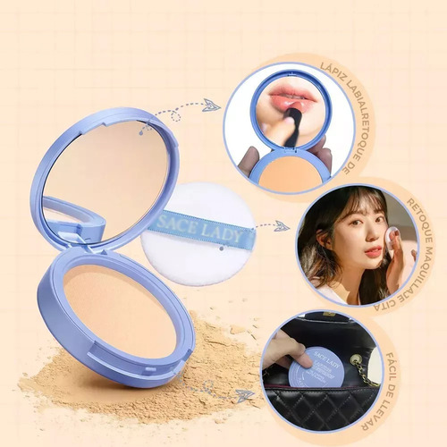 Polvo Acabado De Maquillaje Oil Control Face Powder Matte *3