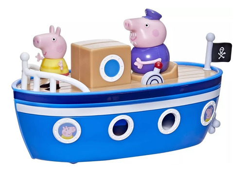Set De Muñecos Hasbro Peppa Pig El Barco Del Abuelo +3