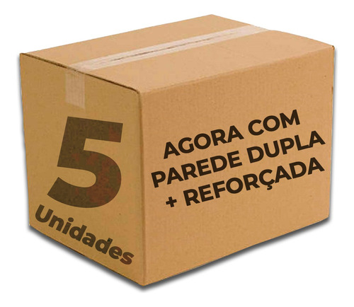 05 Caixas Papelão Mudança Embalagem 60x40x40 Grande Cor Kraft