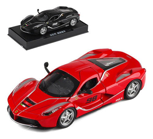 Ferrari Laferrari Miniatura Metal Coche Con Luces Y Sonido