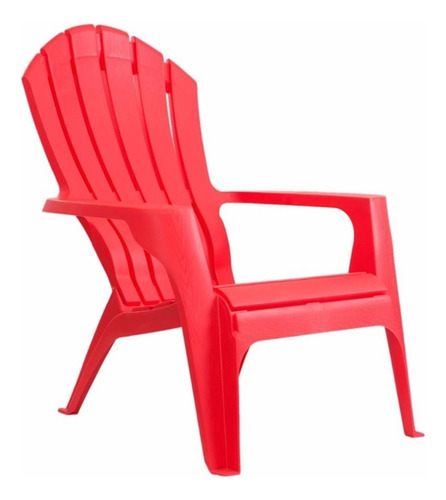 Sillon Jardin Plastico Individual Garden Life Miami Rojo