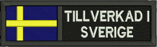 892 Bandera Suecia Tillverkad I Sverige Parche Bordado
