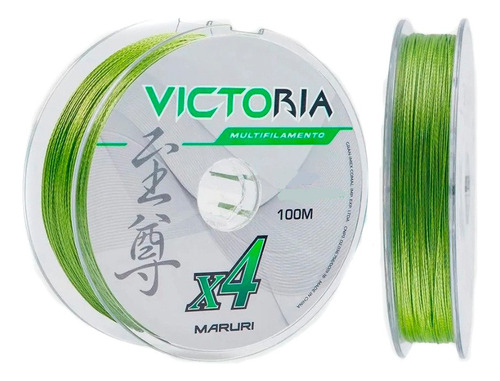 Linha Multi Maruri Victoria 4x 0.30mm 44lb 100m Cor Verde