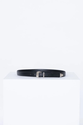 Cinturón Desiderata Modern De Color Negro Para Mujer Diseño de la tela Liso Talle 01