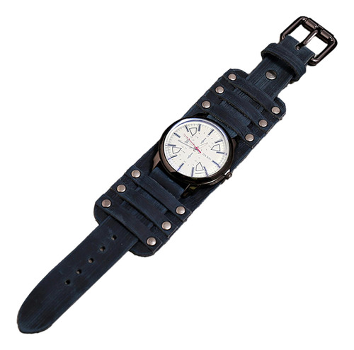 Reloj De Cuarzo De Piel De Para Hombre, Correa De Cuero