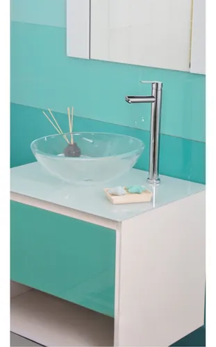 Mueble De Baño Colgante 90x45 Color Aguamarina