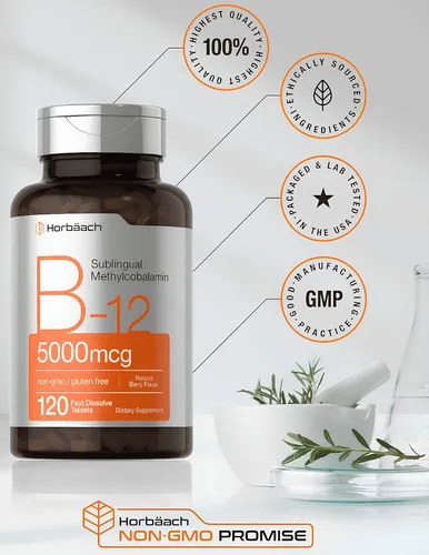 Suplemento B12 Sublingual Vitamina B12 Methylcobalamin Metil B12 Metilcobalamina Methyl B12 Veganos Rapido Vitamina B12 Sistema Nervioso B12 Próstata