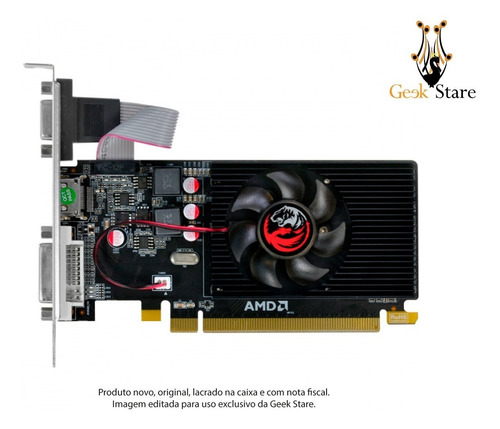 Imagem 4 de 8 de Placa Vídeo Amd Pcyes Radeon R5230 2gb Ddr3 64bits Pjr230rlp