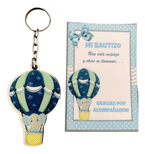 Recuerdo Bautizo Elefante Globo Paq 10 Pz