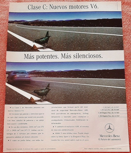 Mercedes- Benz Clase C V6 1999 Publicidad