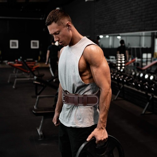 Imagen 6 de 10 de Cinto Cinturón Reforzado Hebilla Entrenamiento Mutant Gym