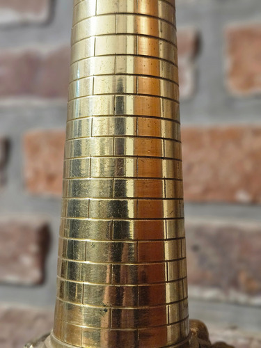 Faro De Bronce Antiguo Original Pulido Funciona Marino