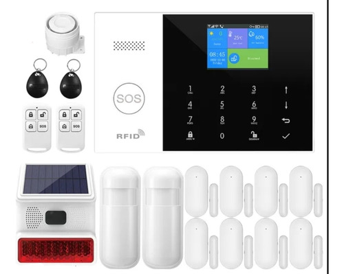 Sistema De Seguridad Wifi Con Sirena Y Camara Completo