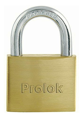 Lock L18s25eb Prolok Candado De Latón Corto Llave