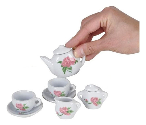 . Juego De Té For Niña Juguete Simil Porcelana