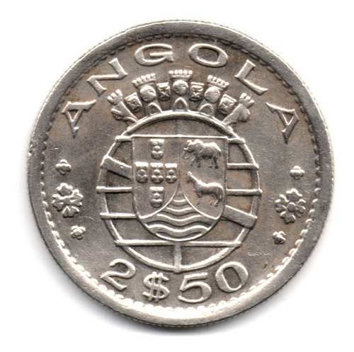 Angola 2 1/2 Escudos 1968