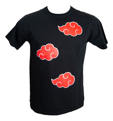 Remera Algodón Naruto Akatsuki Nubes Anime