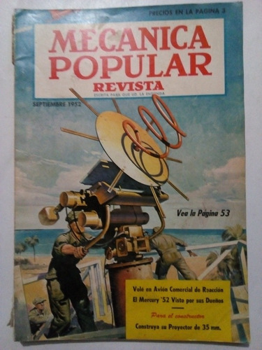 Revista Mecánica Popular Antigua Septiembre 1952