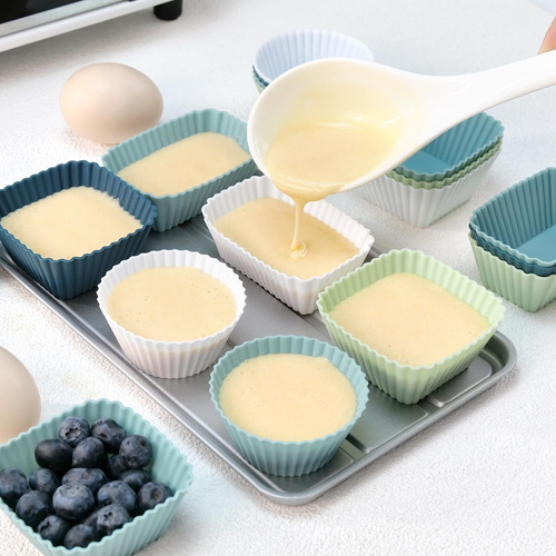 Moldes Silicona Reutilizables, Moldes Silicona Para Cupcakes