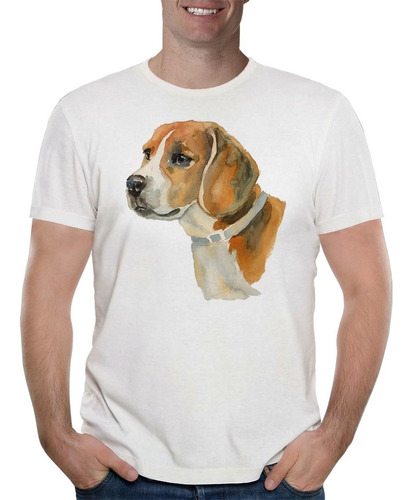 Remera Remera Perro Beagle 3 Hombre Purple Chick