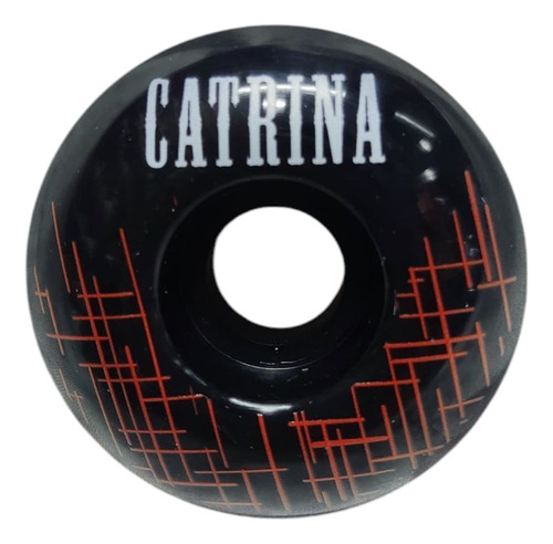 Rueda Skate Catrina 54mm Classic Negra Rayitas