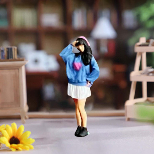 Diorama Figuras Elegantes Diseño De La Escena Estilo G
