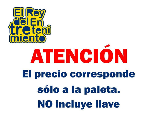 Imagen 2 de 7 de Paleta Paleton Expert Frontón Con Tarugos + Llave - El Rey