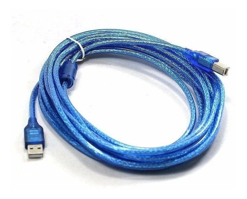 Cable Usb De 3 Metros Para Impresora Mallado Con Filtro