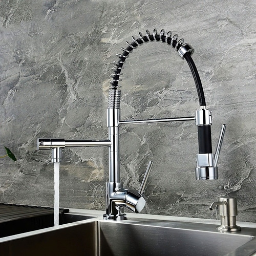 Grifo Mezclador De Cocina Extraíble Cn/purificador 50cm Alto Color FA-9664