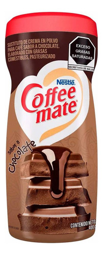 Sustituto De Crema Para Café Coffee Mate Polvo Sabor Chocolate 400g