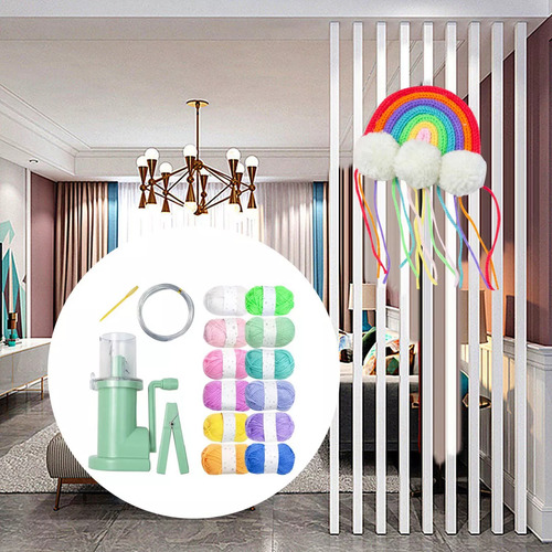 Máquina De Tejer A Mano Para Juego De Hilo De 12 Colores.
