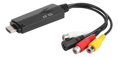 /.. Cable Adaptador De Convertidor Hdmi A Av Rca 1080p Hd,