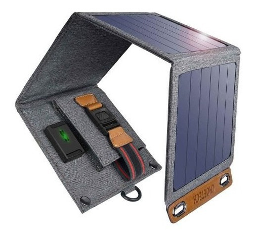 Cargador Portatil Con Paneles Solares Dos Salidas 14w