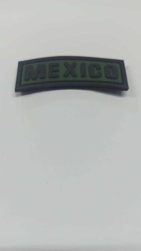 Parche Insignia Pvc Chico Bandera Letras México