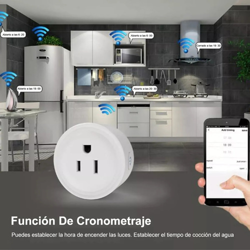 Enchufe Inteligente Wifi Cozylife App Alexa Google Home 4pcs Color Blanco