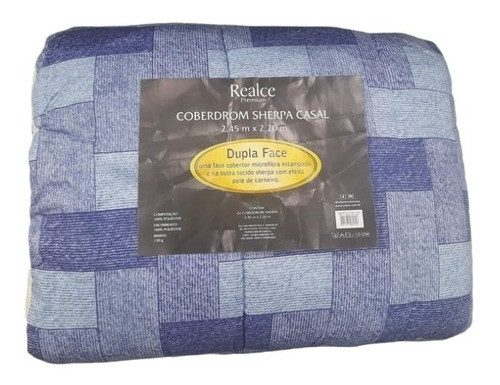 Coberdrom Sherpa Casal Dupla Face 2,45m X 2,20m Realce