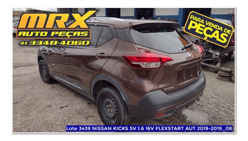 Sucata Nissan Kicks Sv 1.6 16v Flexstart Aut 2019 Pecas