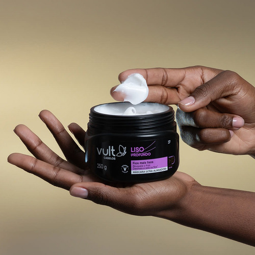 Kit Shampoo Condicionador Máscara Capilar Liso Profundo Vult