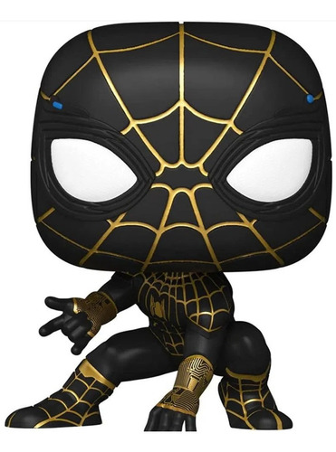 Imagen 1 de 1 de Funko Pop Spiderman Black & Gold Suit (911) Spiderman No Way