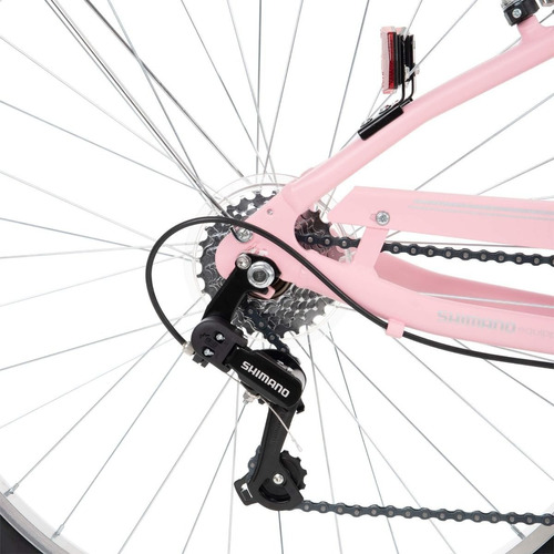 Bicicleta Confort Sienna 7 Velocidades Rin 27.5 Huffy 26770 Color Rosa