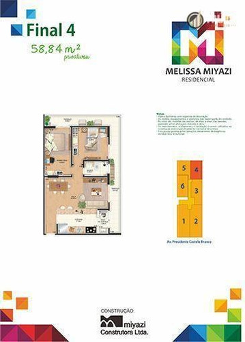 Apartamento Com 1 Dormitório À Venda, 62 M² Por R$ 263.000,00 - Caiçara - Praia Grande/sp - Ap1090