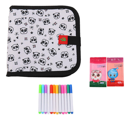 Juego De Libros De Borrables, Libro De Dibujo Para Panda