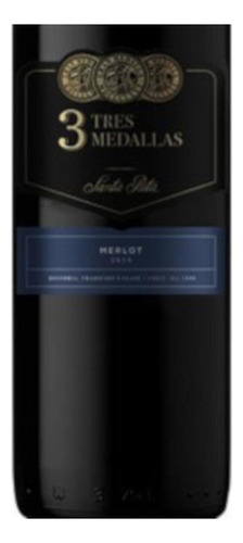 Pack De 12 Vino Tinto 3 Medallas Merlot 750 Ml