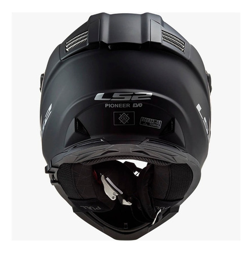 Imagen 5 de 5 de Casco Moto Ls2 Mx436 Pioneer Evo Negro Mate - Fas Motos