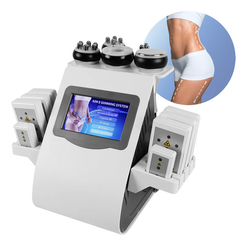 Máquina Cavitaciónn 6 En 1 + Rf + Lipolaser + Vacuum