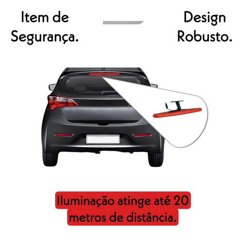 Terceira Luz De Freio Corsa Uno Palio Fox Ford Ka 20 Leds