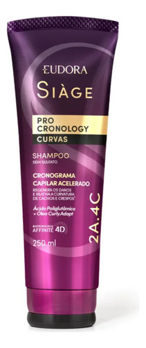 Kit Pro Cronology Curvas Eudora Siàge Shampoo+condi+máscara